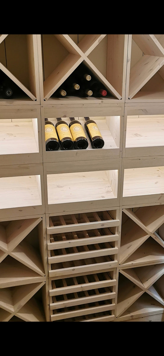 Wine Bins -Sommelierβ’ Cross Cube FULL DEPTH including neck with