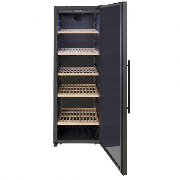 CaveCool Passion Mica Wine Fridge - 248 bottles - single zone wine cooler - Black solid door - winestorageuk
