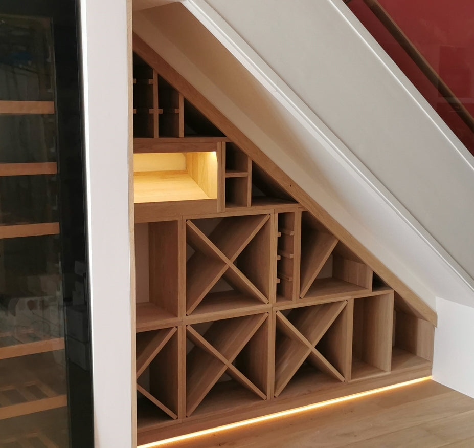 Under stairs Wine Storage