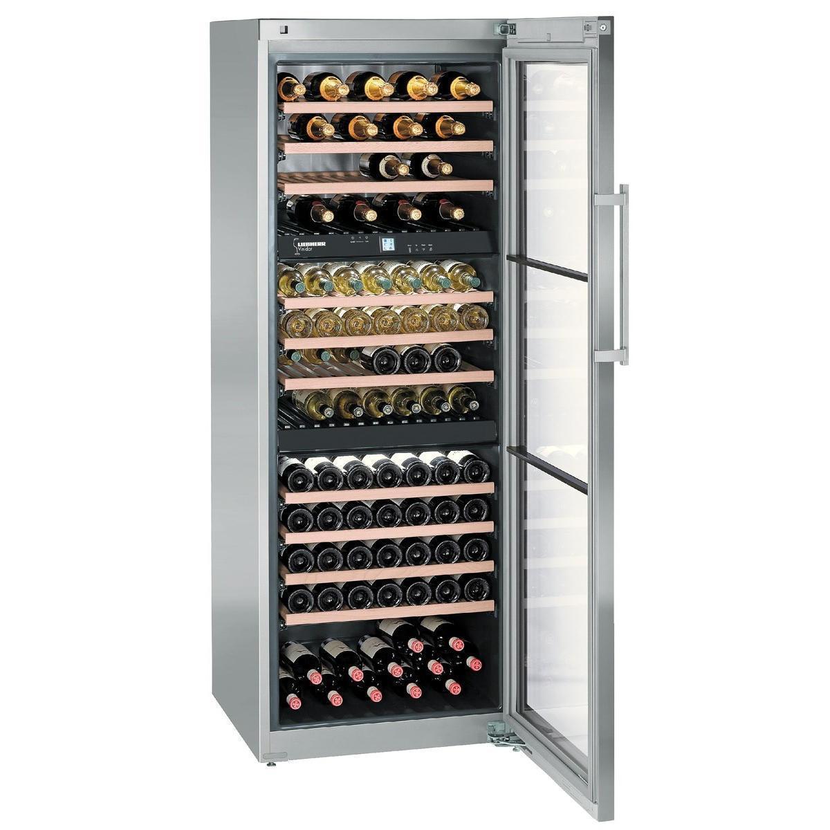 Liebherr WTes 5872 Wine Fridge - Vinidor Multi Zone Wine Cabinet - 700mm wide - 178 bottles - winestorageuk
