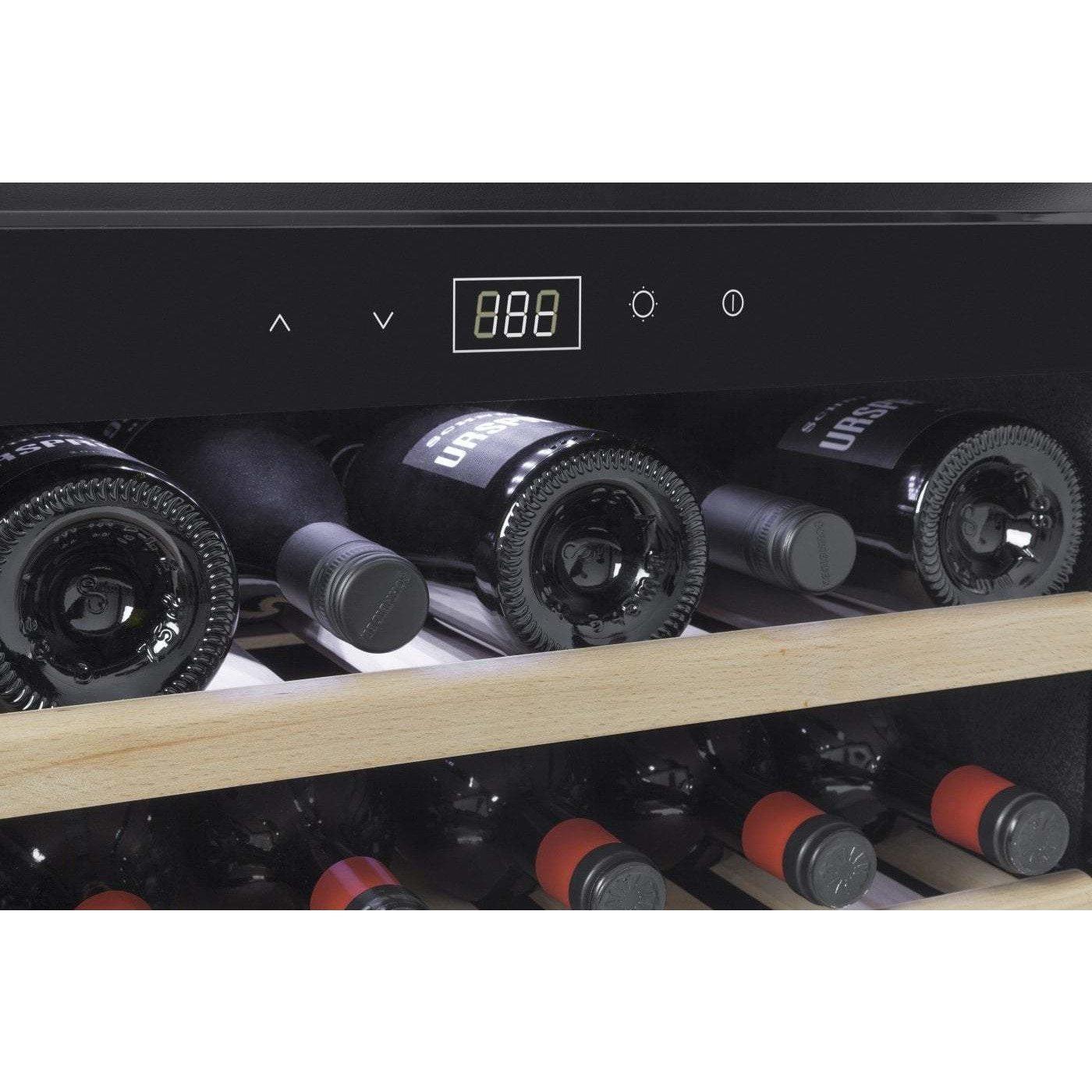 CASO WineSafe 18 EB Inox 629- Integrated Single Zone Wine Cooler / Wine Fridge - 18 bottles - 590mm Wide - winestorageuk