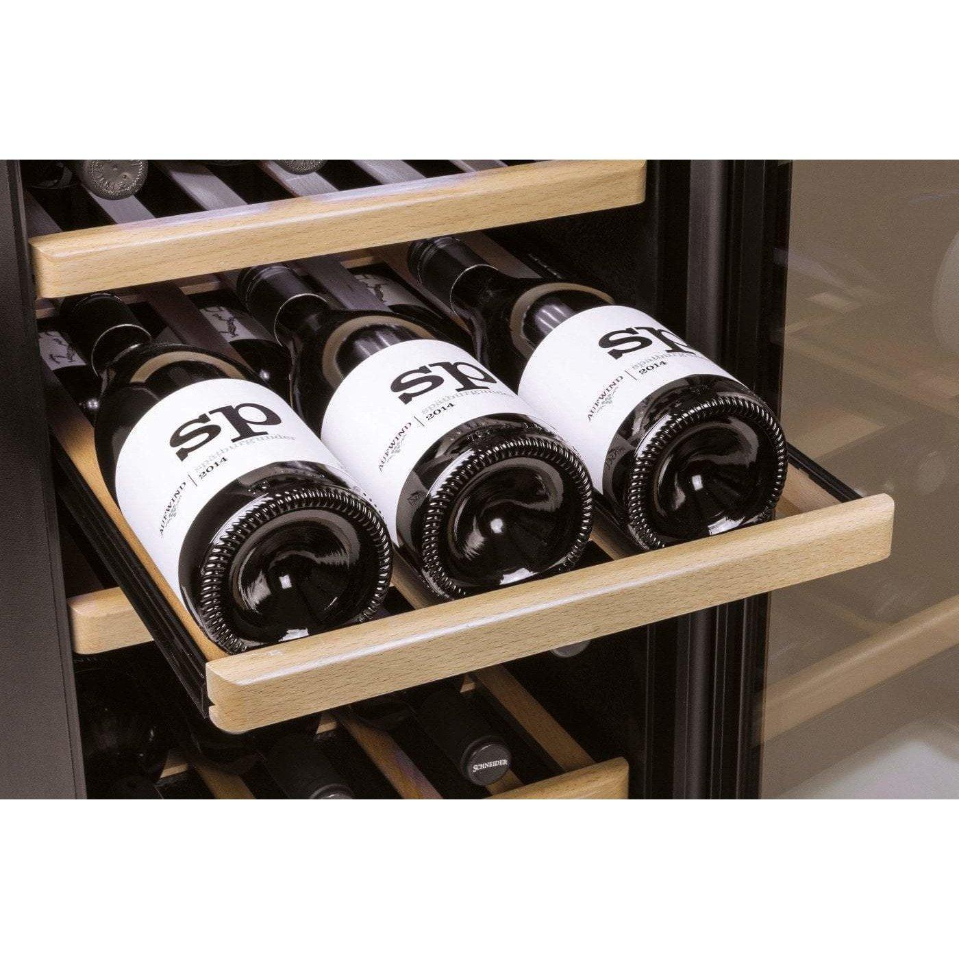 CASO WineComfort 126 665 - Freestanding Dual Zone Wine Cabinet - 126 Bottles - 595mm Wide - winestorageuk
