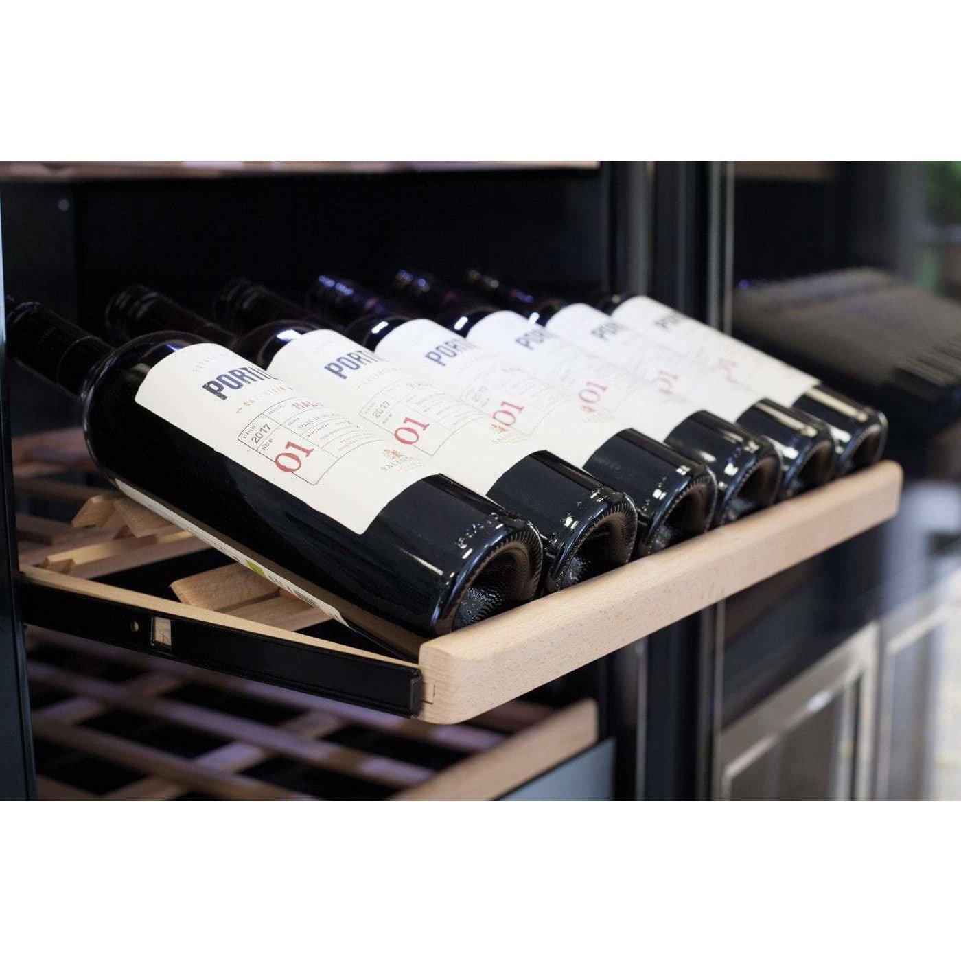 CASO WineComfort 126 665 - Freestanding Dual Zone Wine Cooler / Wine Fridge - 126 Bottles - 595mm Wide - winestorageuk