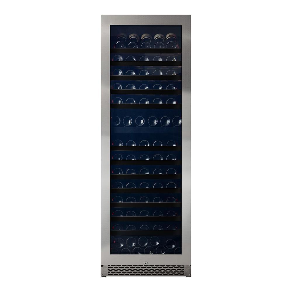 Pevino - PNG180D-HHSS - Freestanding Dual Zone Wine cooler / Wine Fridge - Stainless steel front - 190 bottles - 595mm Wide - winestorageuk