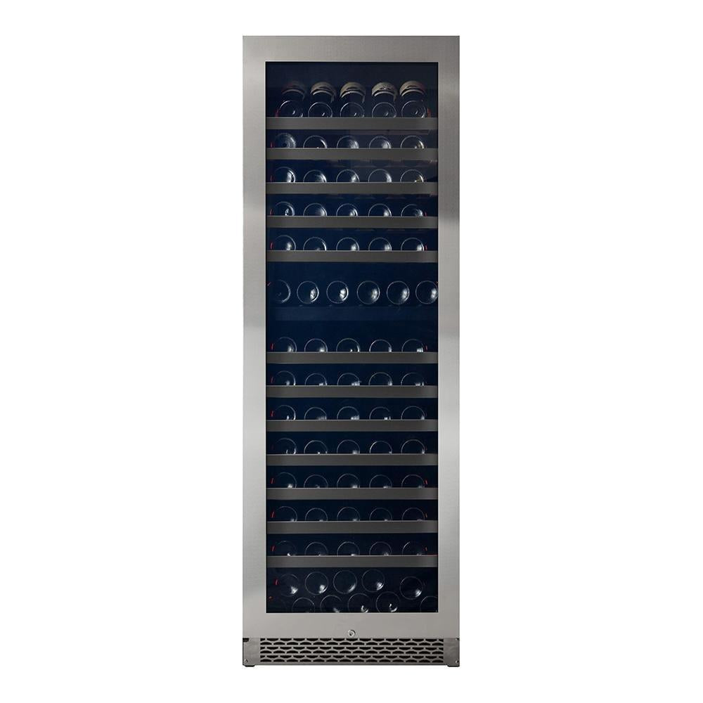 Pevino - PNG180D-HHSS - Freestanding Dual Zone Wine cooler / Wine Fridge - Stainless steel front - 190 bottles - 595mm Wide - winestorageuk