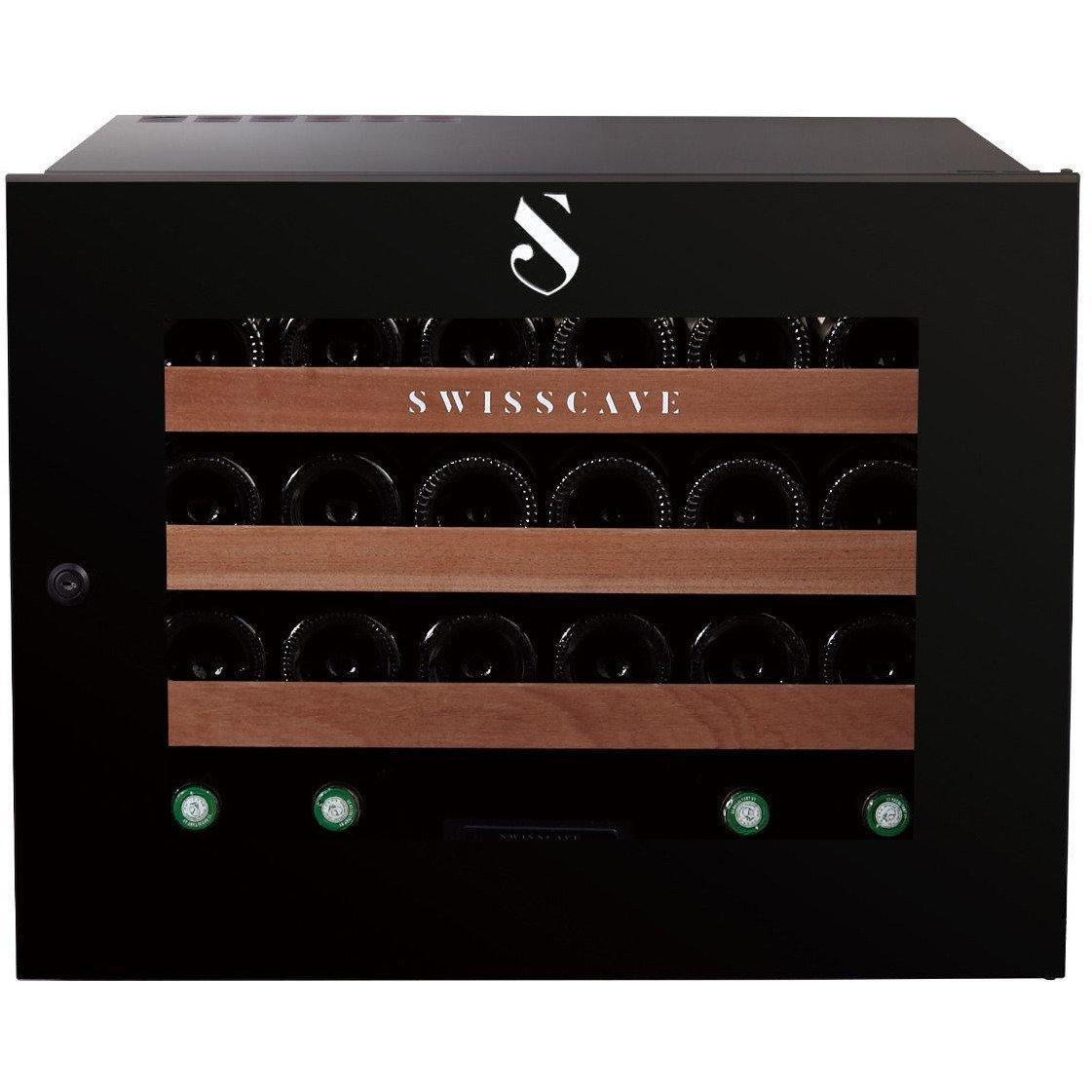 Swisscave - Kitchen Integrated - Single Zone - Wine Cabinet WLI-60F (24 BOT) - winestorageuk