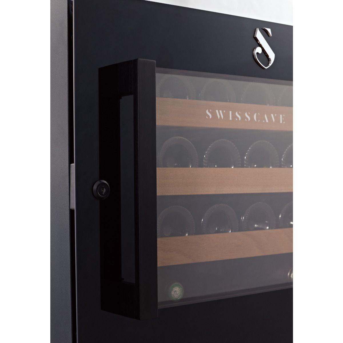 Swisscave -Kitchen Integrated - Single Zone Wine Cabinet WLI-160F (48 BOT) - winestorageuk