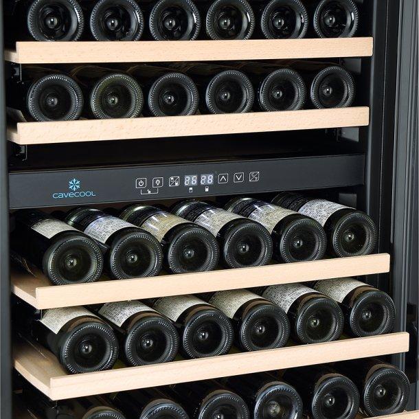Cavecool Affection Onyx NEW Wine Fridge - 210 bottles - Dual zone Wine cooler - Black - winestorageuk