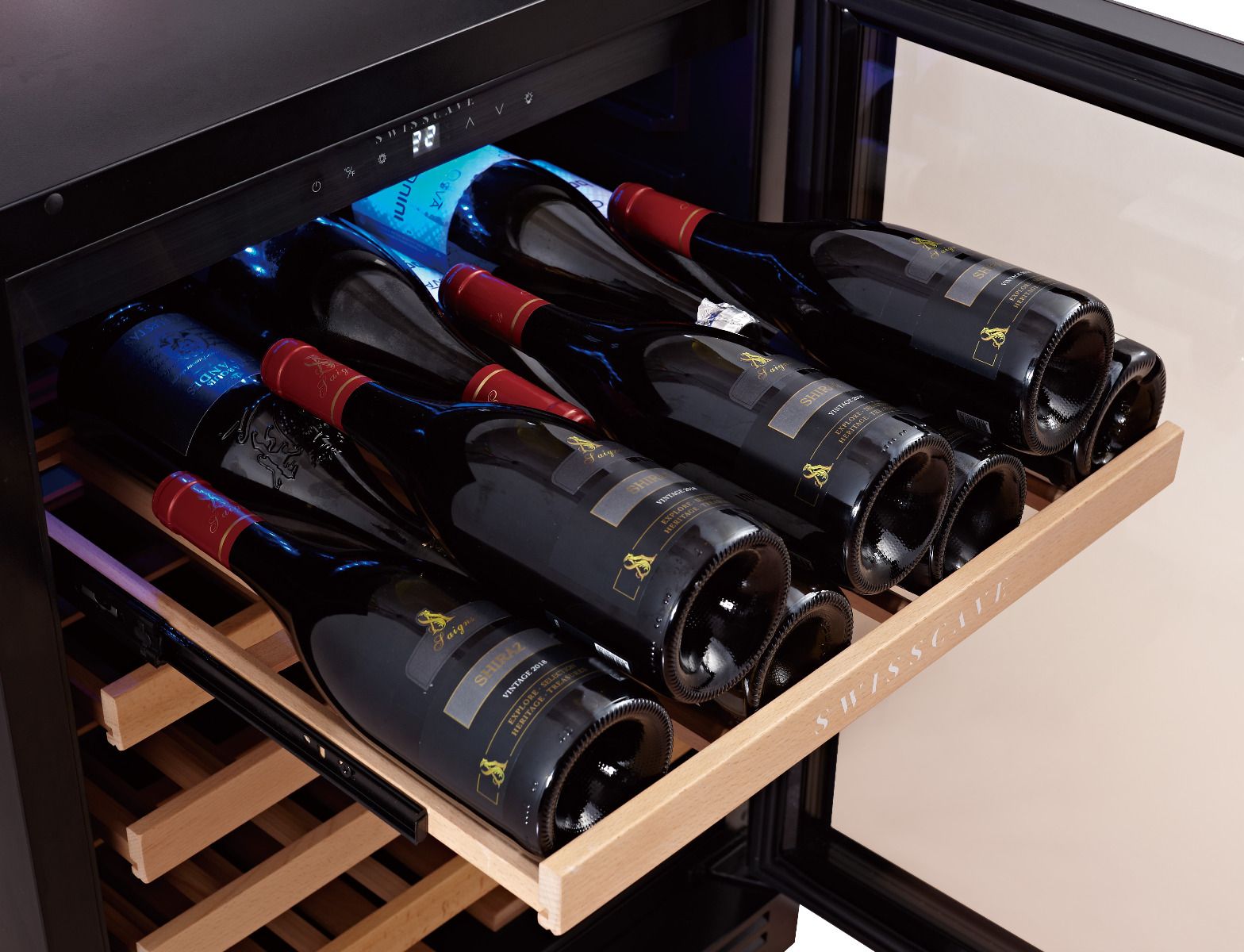 Swisscave - WL155F - Classic Edition Single Zone Wine Cabinet (47-52 bot.) - winestorageuk