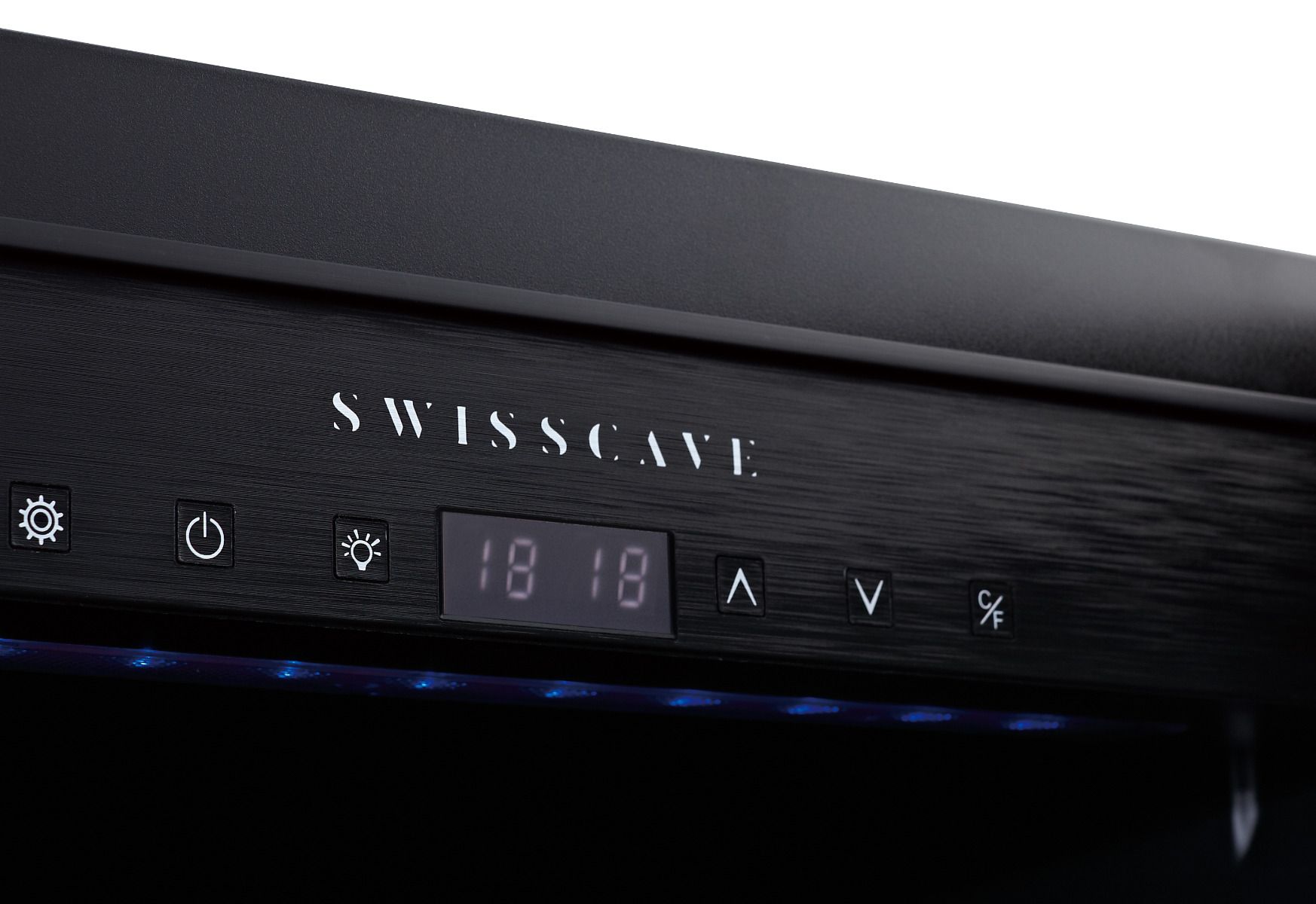 Swisscave WLB-160DF - Black Edition Dual Zone - Built in Wine Cabinet (40-50 BOT) - 595mm Wide - winestorageuk